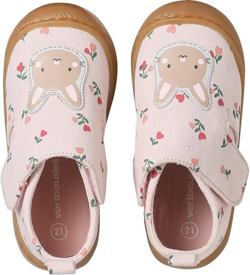 Vertbaudet Stoffen sloffen met klittenband en print voor baby