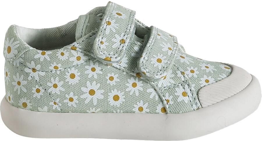 Vertbaudet Stoffen tennisschoenen met klittenband voor babymeisjes