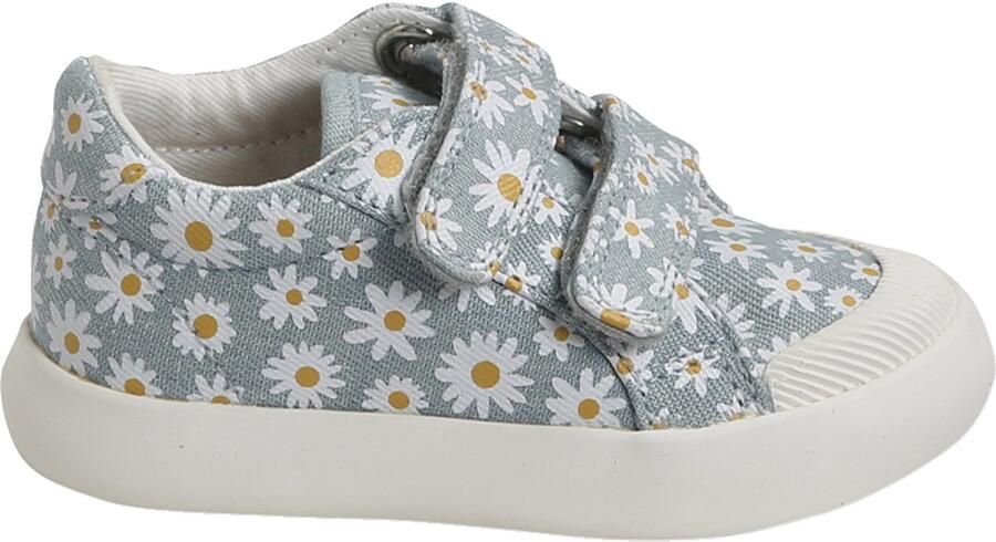 Vertbaudet Stoffen tennisschoenen met klittenband voor babymeisjes