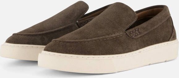 Vertice Instappers bruin Suede