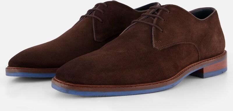 Vertice veterschoenen donker bruin Suède