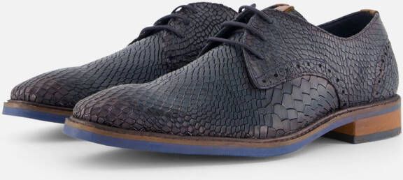 Vertice Veterschoenen blauw Leer