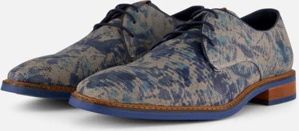 Vertice Veterschoenen blauw Leer