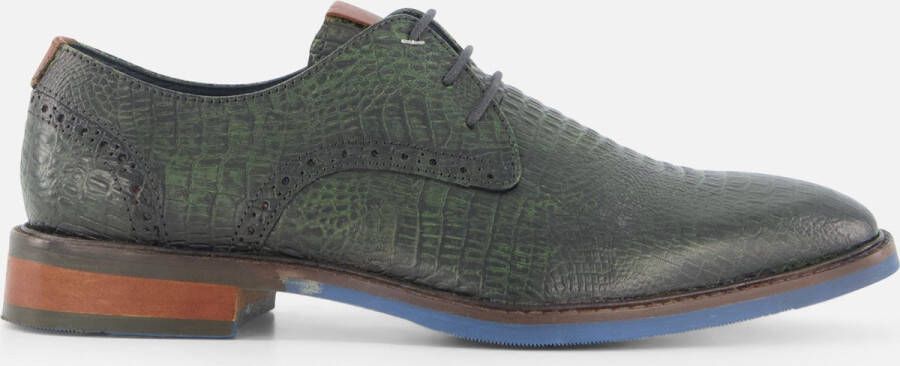 Vertice Veterschoenen groen Leer Schoenen