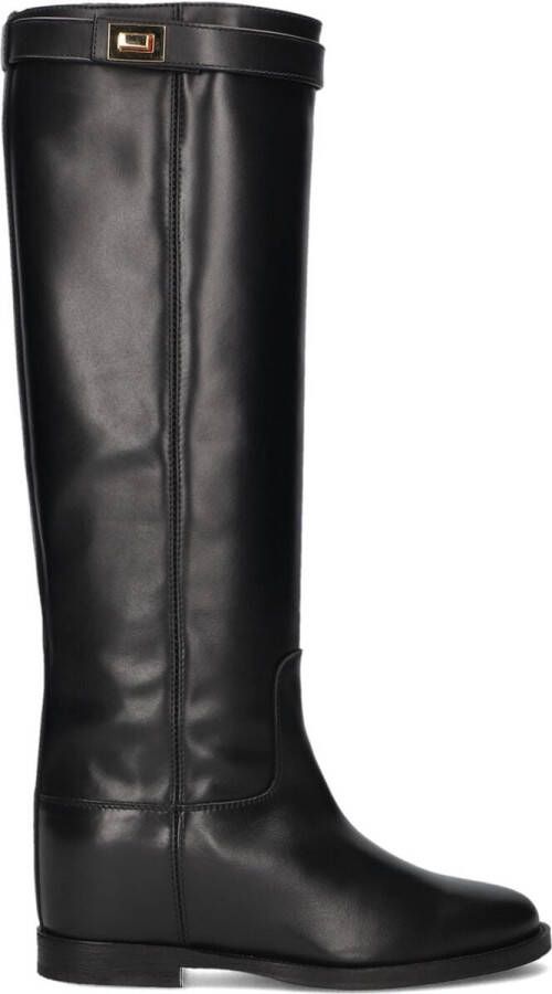 VIA ROMA 15 Hoge Laarzen Dames Santa Monica 3807 Maat: 37 5 Materiaal: Leer Kleur: Zwart - Foto 2