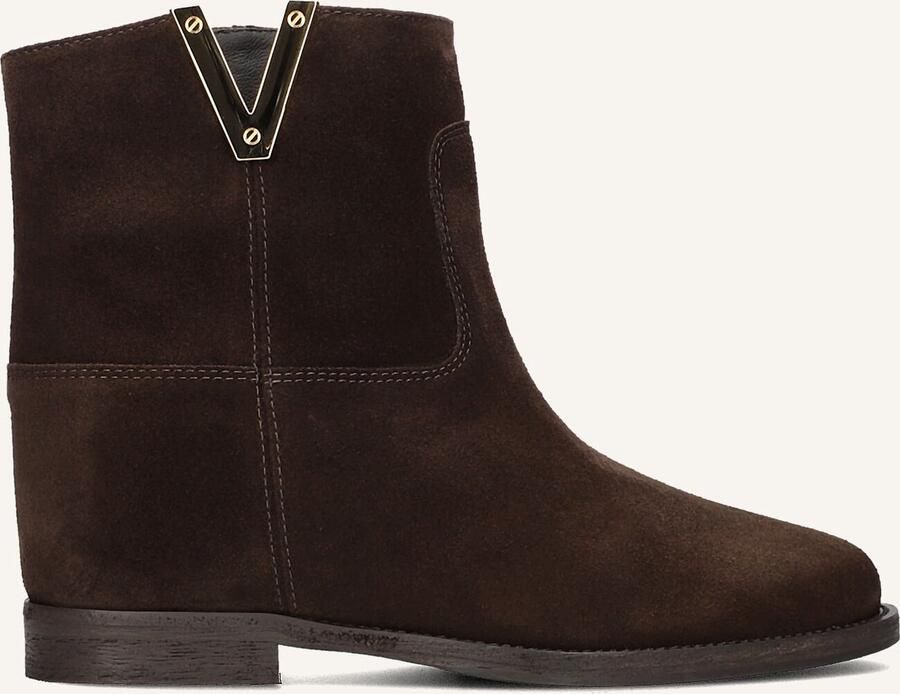 VIA ROMA 15 Enkellaarsjes Dames Santa Monica 2576 Maat: 38 5 Materiaal: Suède Kleur: Bruin - Foto 2