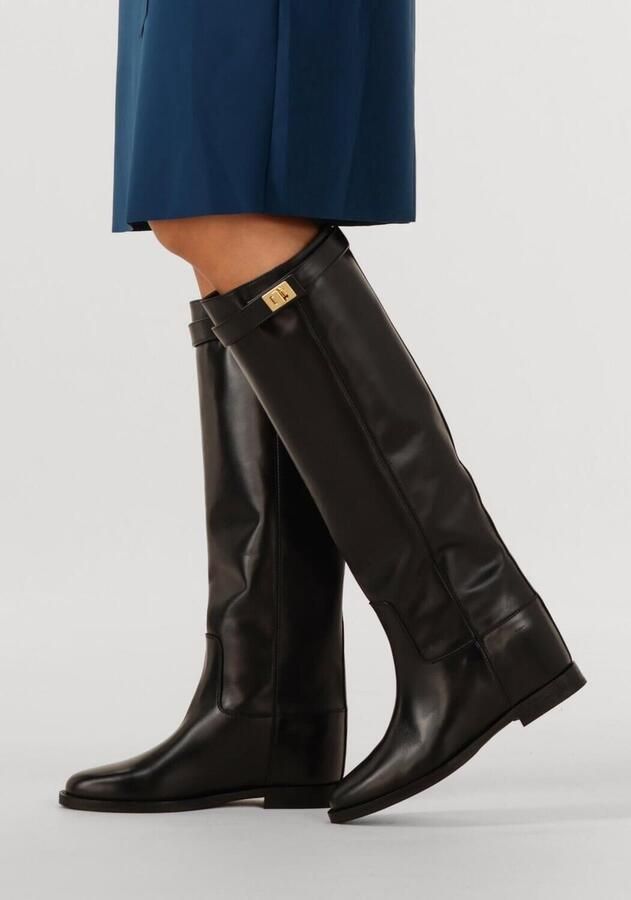 VIA ROMA 15 Hoge Laarzen Dames Santa Monica 3807 Maat: 41 Materiaal: Leer Kleur: Zwart - Foto 2