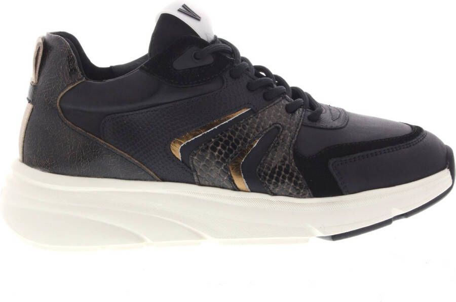 VIA VAI Lage Sneakers Dames Vic Taylor Maat: 36 Kleur: Zwart