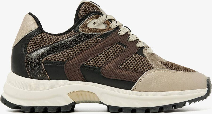 VIA VAI Lage Sneakers Dames Danae Bailee Maat: 38 Materiaal: Leer Kleur: Brons
