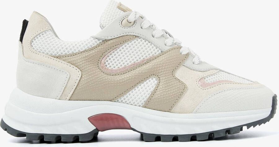 VIA VAI Lage Sneakers Dames Danae Noelle Maat: 39 Kleur: Zand