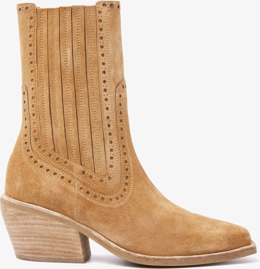 VIA VAI Eveline Cass Chelsea boots dames Enkellaarsjes dames Cognac