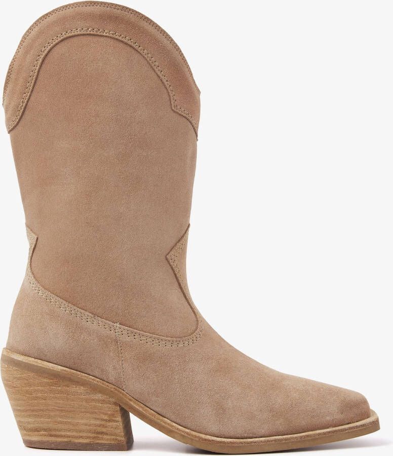 VIA VAI Eveline Ranch Enkellaarsjes dames Beige