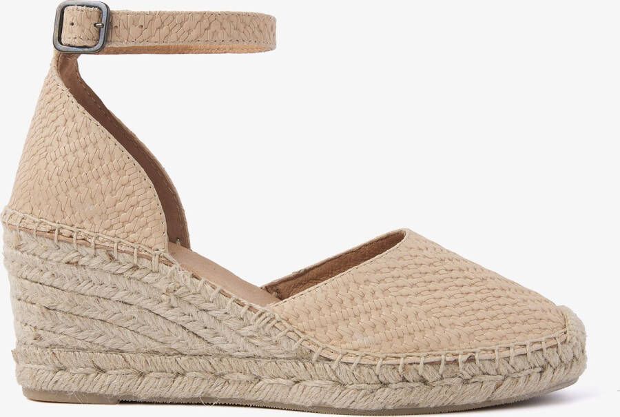 VIA VAI Flora Braid Espadrilles Met Sleehak Peach - Foto 2