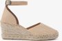 VIA VAI Flora Braid Espadrilles Met Sleehak Peach - Thumbnail 2