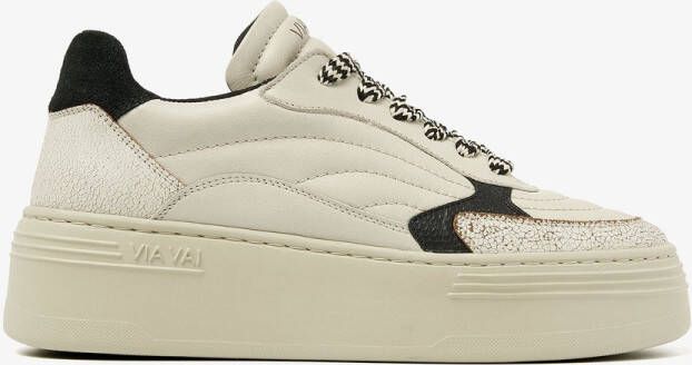Via Vai Sneakers Isa Josie Stijlvol Model Beige Dames