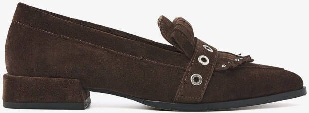 VIA VAI Loafers Dames Jazz Emily Maat: 38 Materiaal: Suède Kleur: Bruin