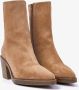 VIA VAI Kailee Faye Bruin Suede Enkellaars met hak Dames - Thumbnail 2