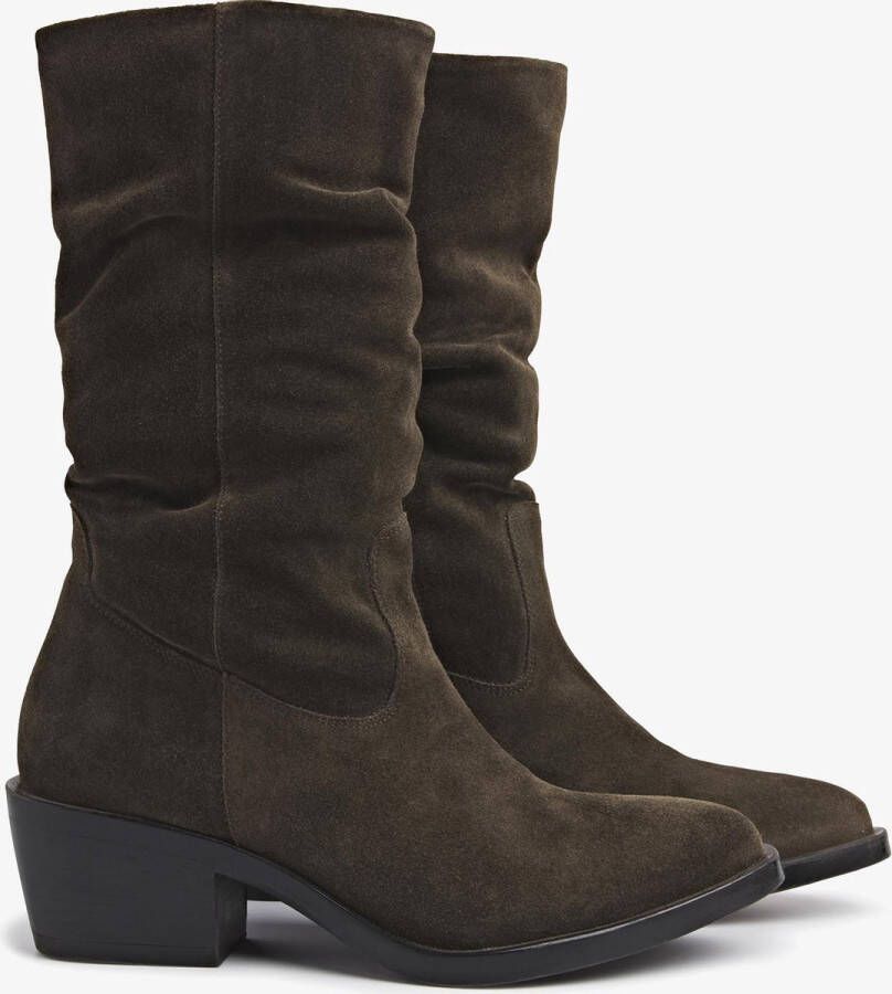 VIA VAI Kamila Stay groene enkellaarsjes