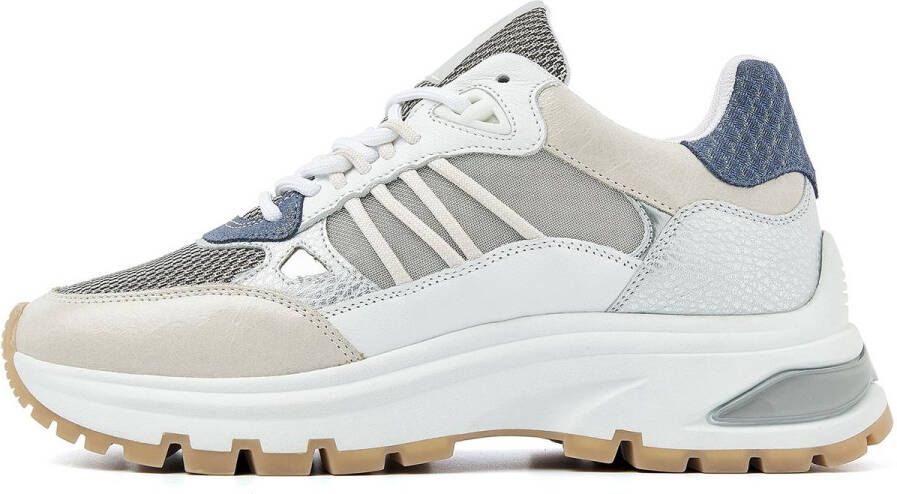 VIA VAI Liz Dae sneakers dames beige Wit Leer Lage sneakers Dames