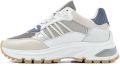 VIA VAI Liz Dae sneakers dames beige Wit Leer Lage sneakers - Donkerwit/Blauw