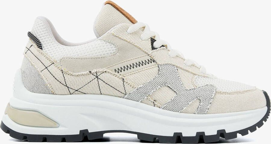 VIA VAI Lage Sneakers Dames Liz Finley Maat: 37 Materiaal: Textiel Kleur: Beige