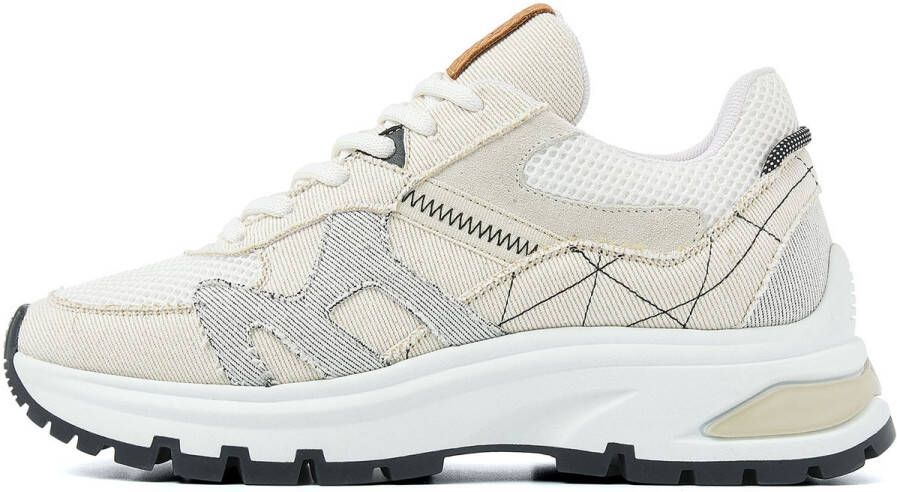 VIA VAI Lage Sneakers Dames Liz Finley Maat: 37 Materiaal: Textiel Kleur: Beige