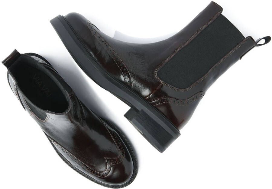 VIA VAI Enkelboots Dames Lucia Gina Maat: 36 Materiaal: Leer Kleur: Bruin - Foto 2