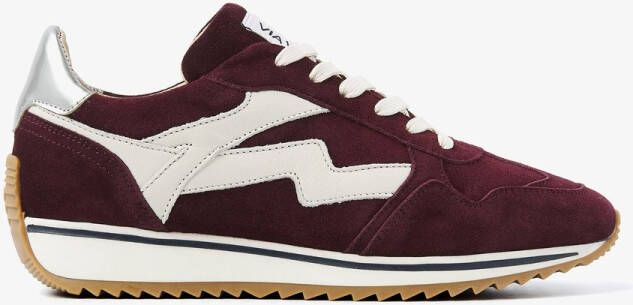 VIA VAI Lage Sneakers Dames Mikki Alex Maat: 38 Materiaal: Suède Kleur: Bordeaux