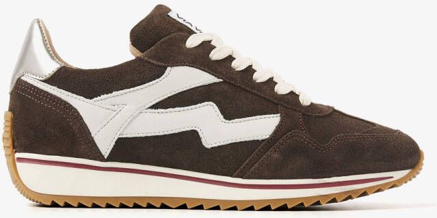 VIA VAI Lage Sneakers Dames Mikki Alex Maat: 41 Materiaal: Suède Kleur: Bruin
