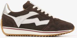 VIA VAI Lage Sneakers Dames Mikki Alex Suède Bruin