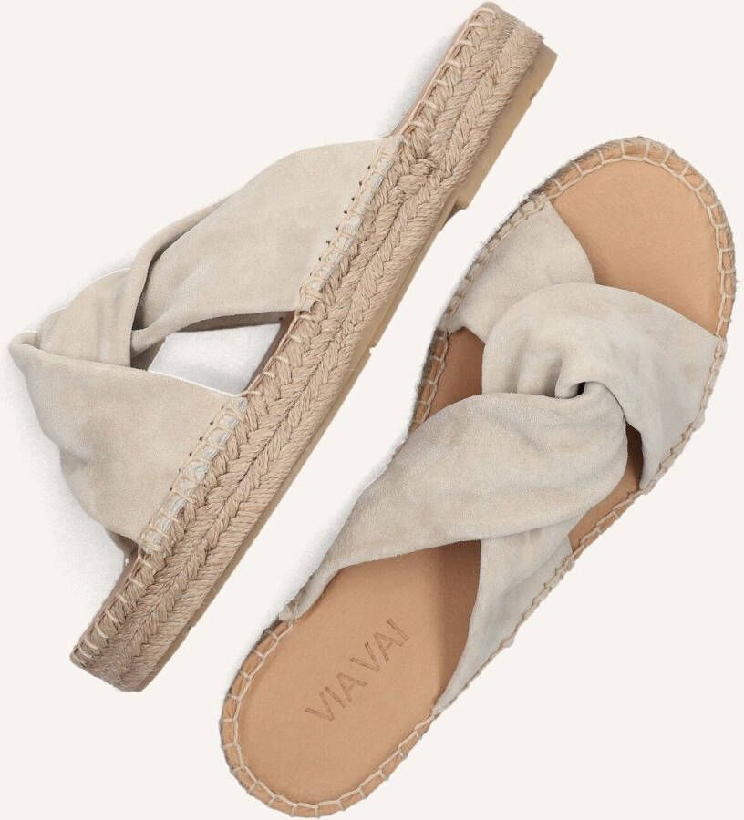VIA VAI Slippers Dames Mondi Luz Maat: 41 Materiaal: Suède Kleur: Beige - Foto 3