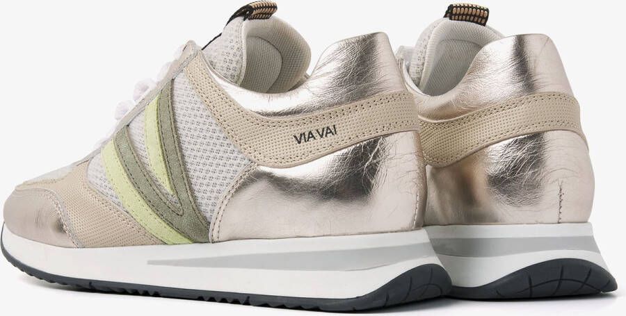 Via vai 60009 Nora Vibe 02-800 Beige Green Lage sneakers