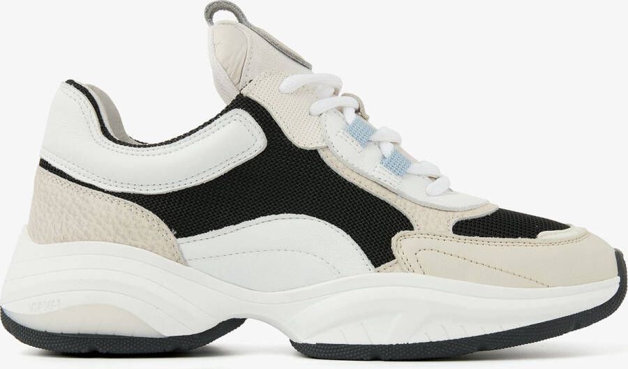VIA VAI Lage Sneakers Dames Pepper Fin Maat: 36 Materiaal: Leer Kleur: Beige