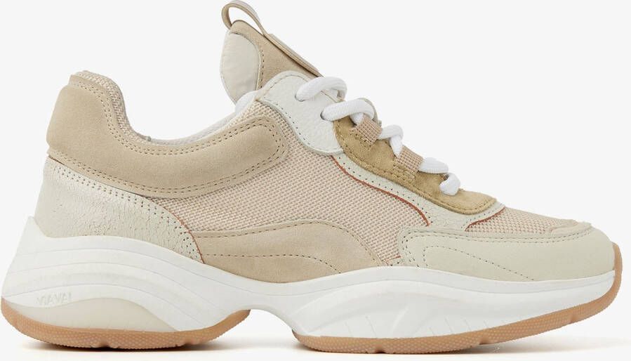 VIA VAI Pepper Finn Sneakers Leer Beige