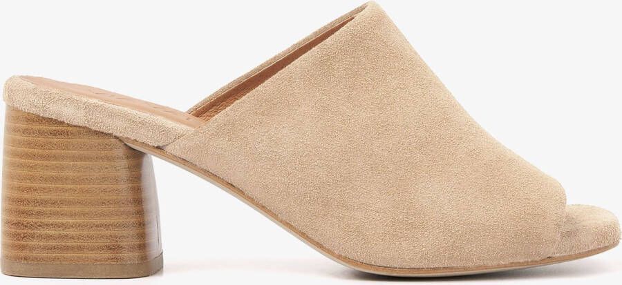 VIA VAI Muiltjes Dames Polly Maat: 36 Materiaal: Suède Kleur: Bruin - Foto 3