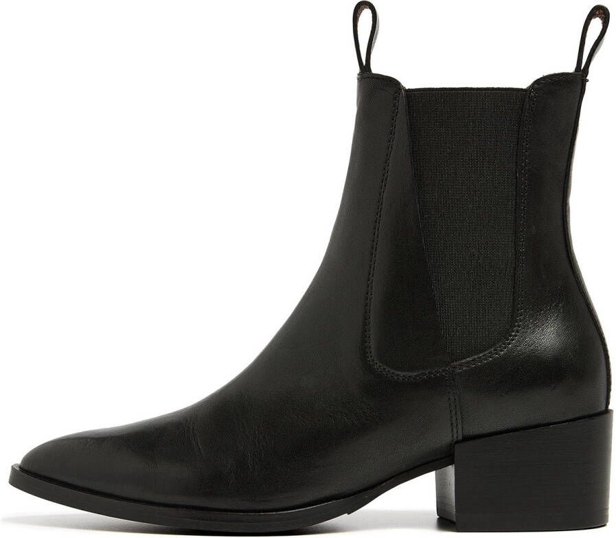 VIA VAI Enkellaarsjes Dames Rose Andrew Maat: 38 Materiaal: Leer Kleur: Zwart - Foto 2