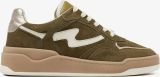 Via vai 62026 Sam Levi 03-1164 Combi Bambu Green Sneakers - Groen