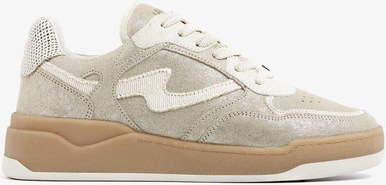 VIA VAI Lage Sneakers Dames Sam Levi Leer Goud
