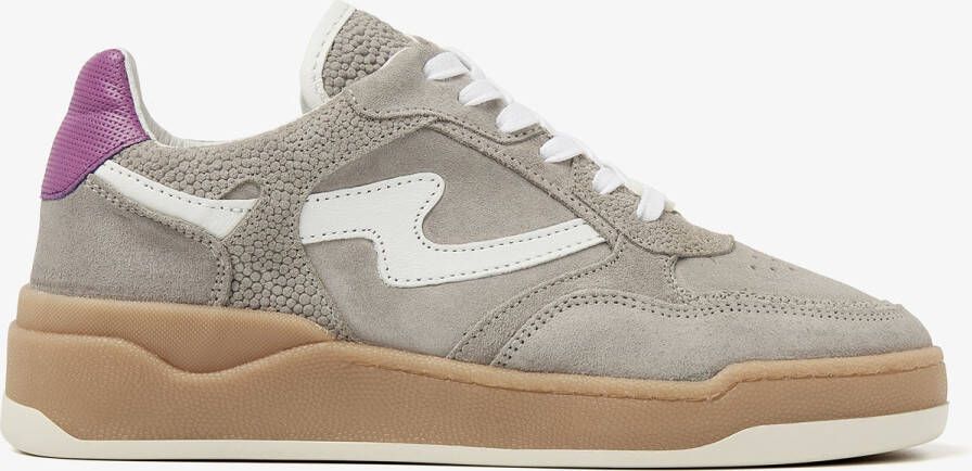 VIA VAI Lage Sneakers Dames Sam Levi Maat: 37 Materiaal: Leer Kleur: Grijs