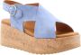 VIA VAI Sandalen Dames Sissel Raise Maat: 39 Materiaal: Suède Kleur: Blauw - Thumbnail 15