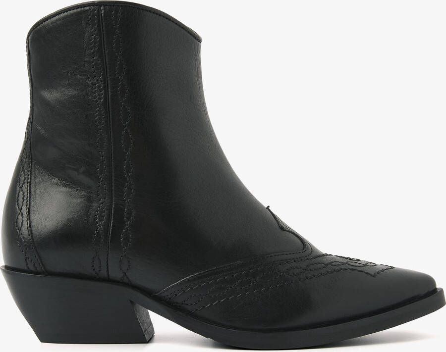 VIA VAI Enkellaarsjes Dames Sienna Carson Maat: 36 Materiaal: Leer Kleur: Zwart - Foto 2