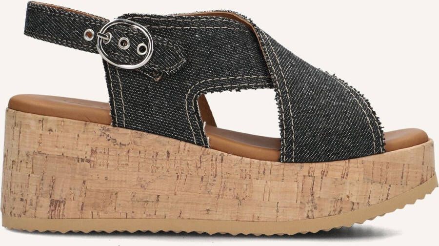 VIA VAI Sissel Capri Sandalen Dames Zwart