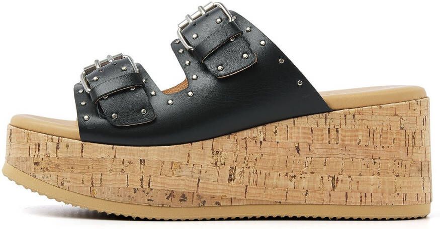 VIA VAI Slippers Dames Sissel Mira Maat: 38 Materiaal: Leer Kleur: Zwart - Foto 2