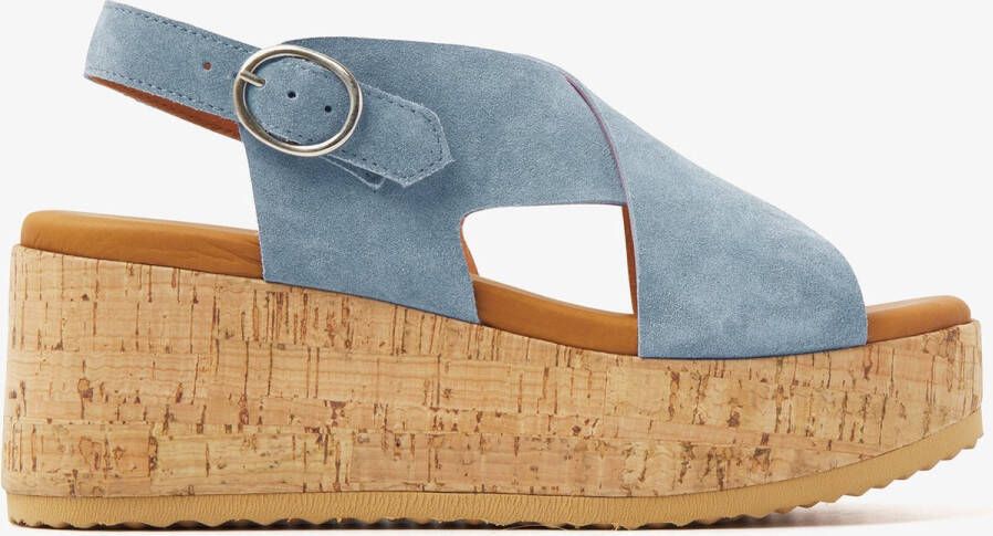 Via Vai Glamour Wedges Sandal Spechtje Blue Dames - Foto 2