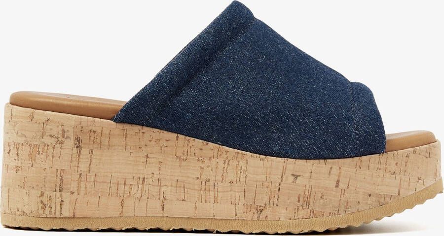 VIA VAI Slippers Dames Sissel Ryde Maat: 37 Materiaal: Denim Kleur: Zwart - Foto 4