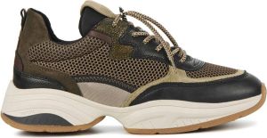 VIA VAI Sneakers Dames Lage sneakers Damesschoenen Leer 61086 Pepper Taupe
