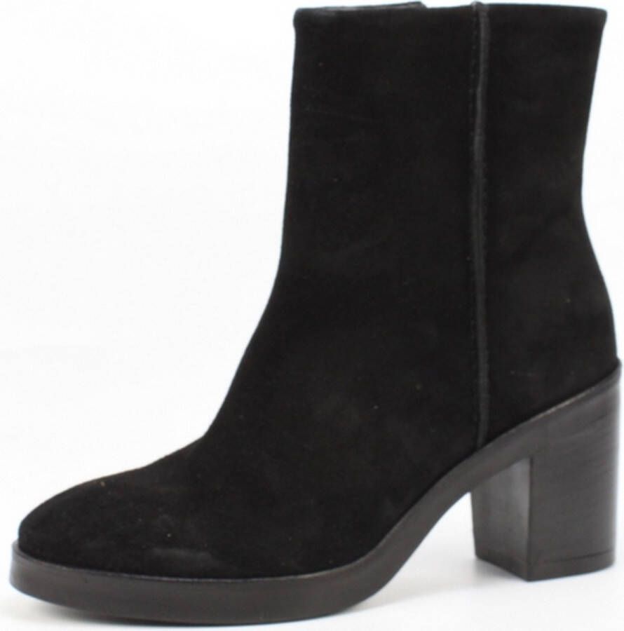 Via vai Suede Blokhak Naad 02 900 Sierra Nero Boots