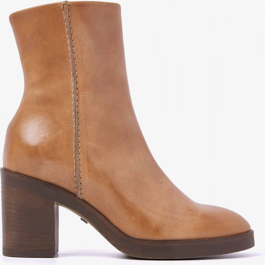 VIA VAI Taara Jade Enkellaarsjes dames Donker cognac - Foto 3