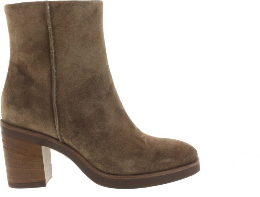 VIA VAI Enkellaarsjes Dames Taara Enkel Maat: 42 Materiaal: Suède Kleur: Bruin - Foto 2