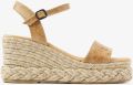 VIA VAI Capri Neva Espadrilles Dames Leer Cognac - Cognac
